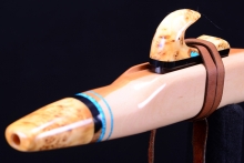 Mountain Mahogany Native American Flute, Minor, Mid G-4, #I7I